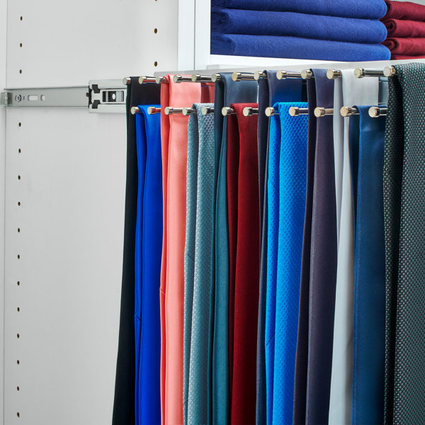 Organizador deslizable para corbatas, cinturones y bufandas Rev-A-Shelf para sistemas de almacenamiento de armario personalizado