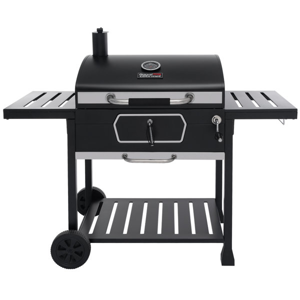 Parrilla de carbón Royal Gourmet Deluxe de 30 pulgadas, negra