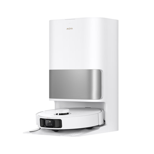 MOVA - P10 Pro Ultra Aspiradora y Trapeadora Robot, Trapeador Extensible, Limpieza de Borde a Borde, 13000 Pa de Succión, Sistema CleanLift, Agua Caliente - Blanco