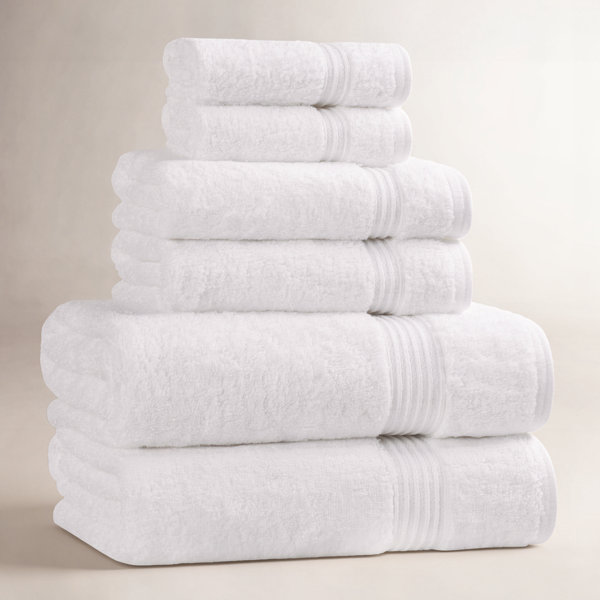 Juego de toallas de baño de lujo de algodón egipcio absorbente Oleg Heritage, 6 piezas