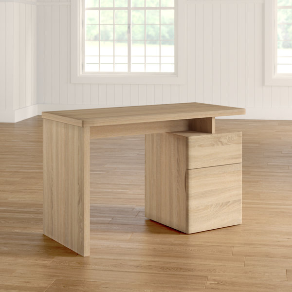 Escritorio rectangular Cuuba de 47.24" con gabinete de almacenamiento