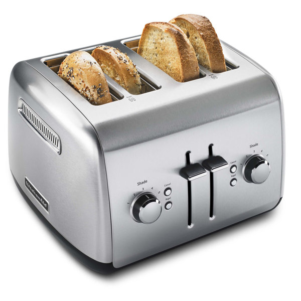 Tostadora KITCHENAID® de 4 rebanadas con palanca manual de elevación alta