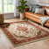 Belliere Medallion Kashan Ivory Traditional Rug