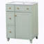 Armoire de salle de bain avec lavabo en céramique Athroom, 2 tiroirs, 1 porte-729874877