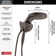 6-Setting HydroRain 2-in-1 Dual Shower Head with ProClean Spray, 1.75 GPM