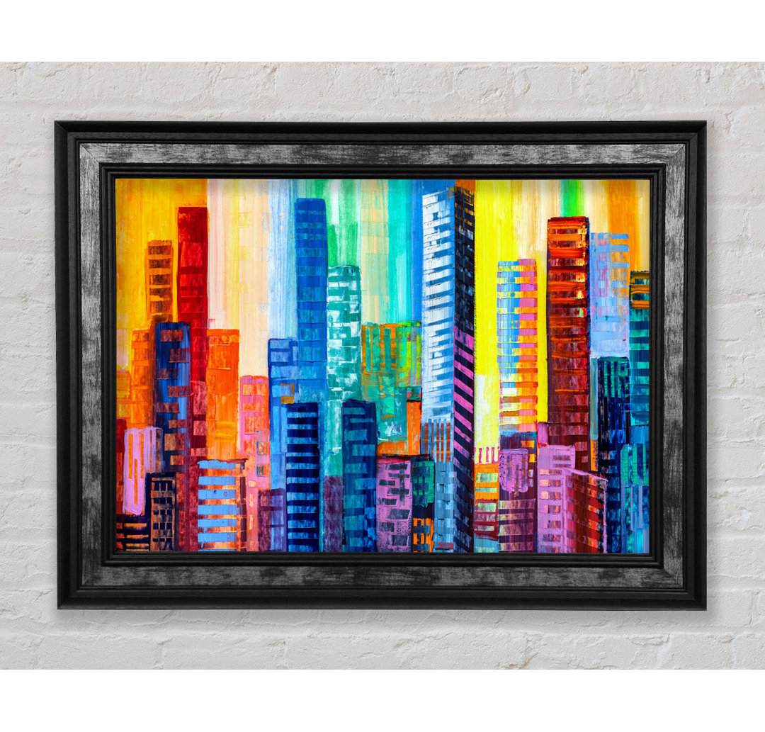 City Blocks Of Colour - Einzelne Bilderrahmen Kunstdrucke