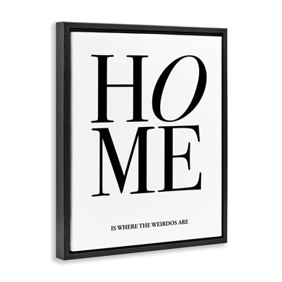 Where The Weirdos Are Framed Floater Canvas Wall Art, design by House of Lulu