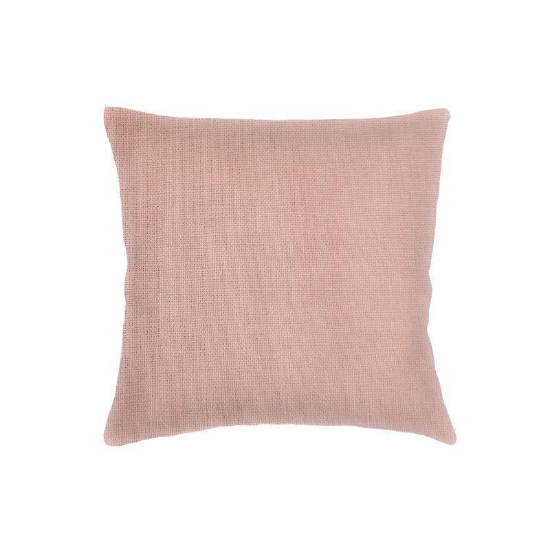 Housse de coussin en lin rose 20x20, Rose Pink