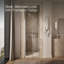 Porte de douche à pivot sans cadre de l 29 à 5/8-In30-3/8 po X H 71 1/2 po avec verre transparent cristal de 3/8 po et poignées de porte verticales arrière à l’arrière-51309338
