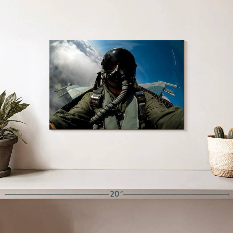 F16 Air Force Pilot, H 8 po x l 12 po