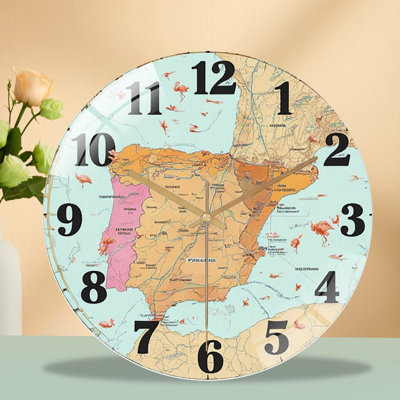 Horloge murale espagne 12 po