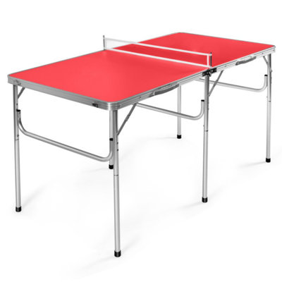 Costway Foldable Tournament-Grade Table Tennis Table (Paddles Included)