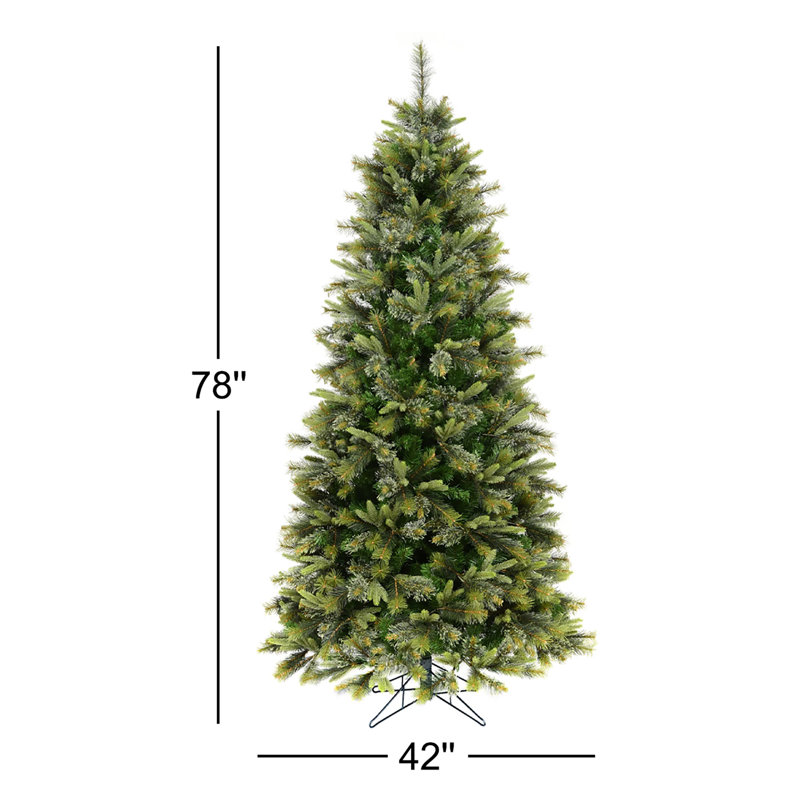 Cashmere 9.5' Green Artificial Christmas Tree, 6.5' H, Unlit