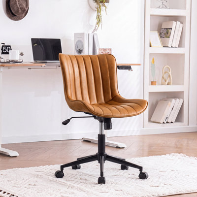 Brionni Leather Swivel Task Chair with Casters
