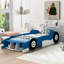 Lit plateforme simple pour voiture de course avec roues, bleu - roues solides et de conception en forme de voiture de qualité fiable-891469176