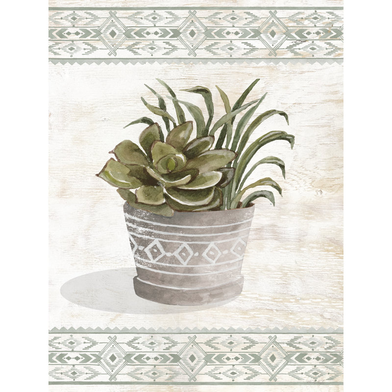 Aztec Succulent V par Cindy Jacobs, H 18 po x l 12 po