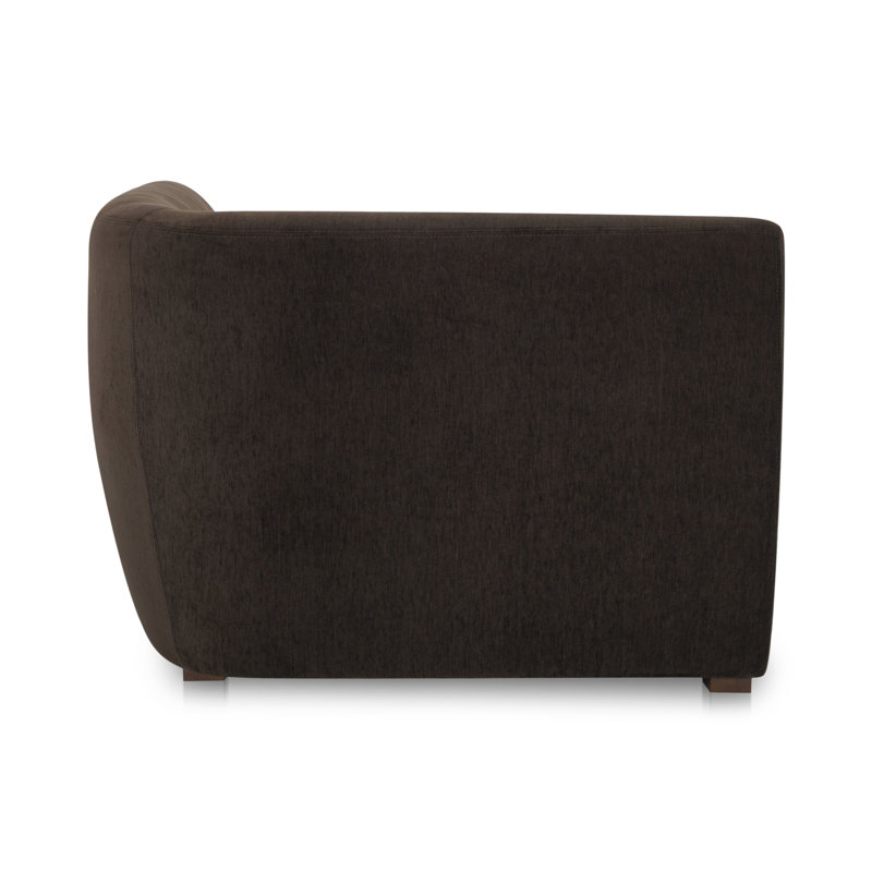 Anson Corner Chair, Charcoal Brown