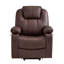Fauteuil basculeur inclinable en similicuir à puissance moyenne avec massage et chaleur Courtois-428339221