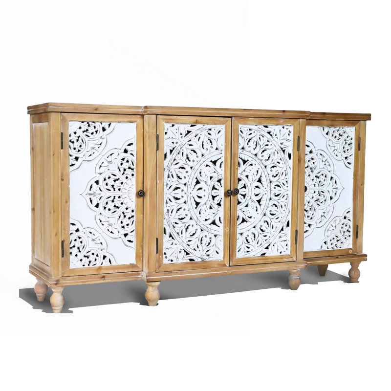 Anayeli Accent Cabinet, Natural Wood