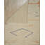 Tapis délicat beige en laine noué à la main marocain-863006654