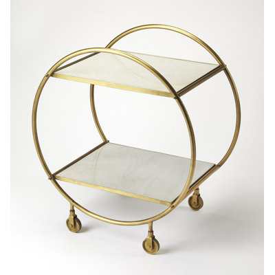 Orian Marble & Metal Bar Cart
