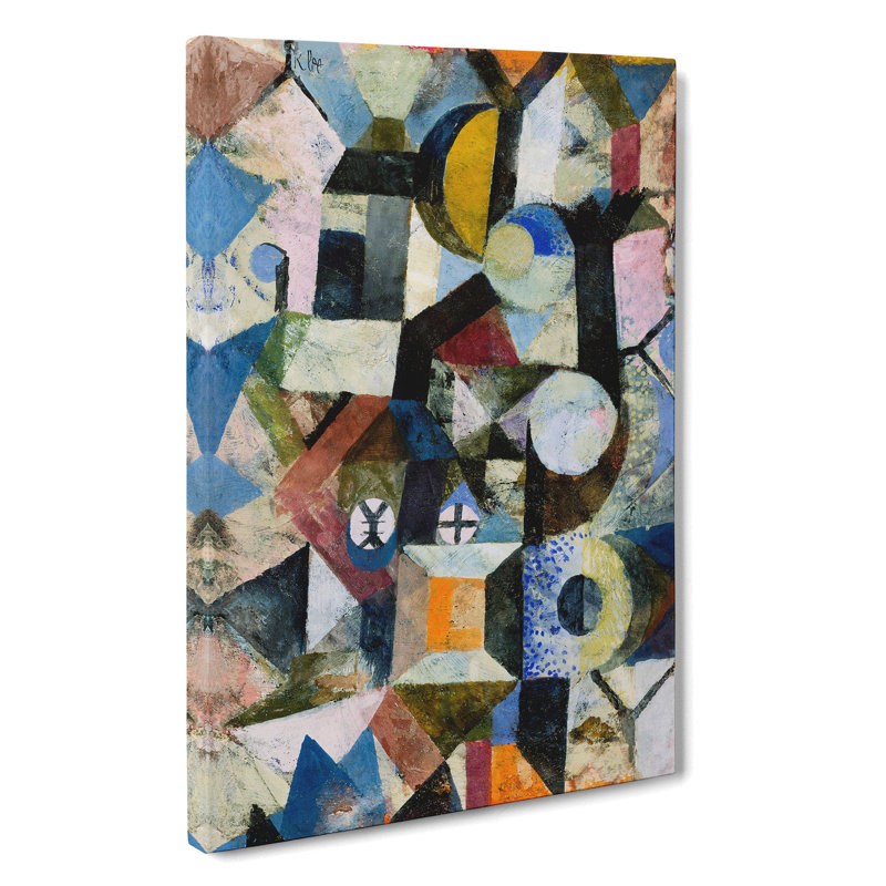 Yellow Half-Moon by Paul Klee - Wrapped Canvas Painting, 60cm H x 40cm W x 3cm D