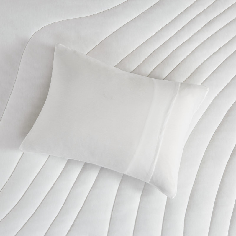 3 pièces d'édredon très grand / très grand blanc - avec bourre de 350 g / m² et lavable à la machine