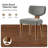 Mid Century Modern Upholstered Dining Chairs (Set of 2)-1063126759