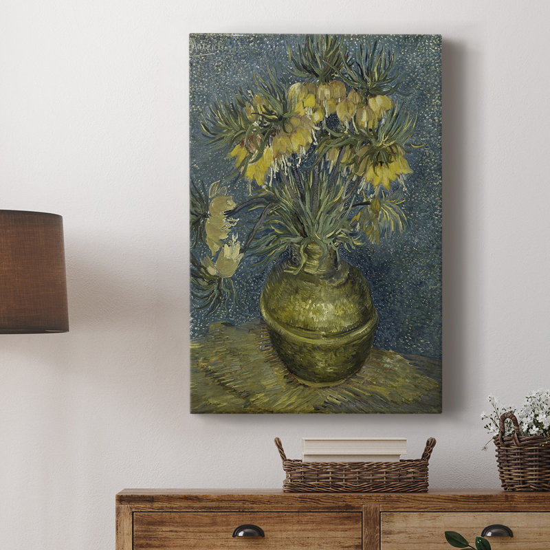 Imprimé floral rétro CCLI - galerie Cavas, H 18 po x l 12 po