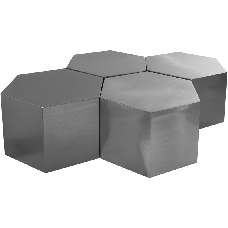 Tables de groupage Elem Block 4, gris