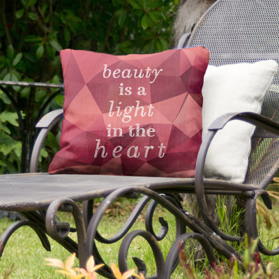 Outdoor Reversible Throw Pillow