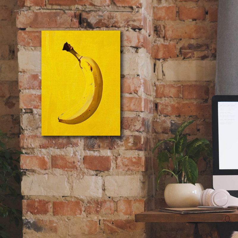 «Banana» par Andreas Magnusson, art mural sur toile, 40 po x 54 po, H 16 po x l 12 po x P 0,75 po