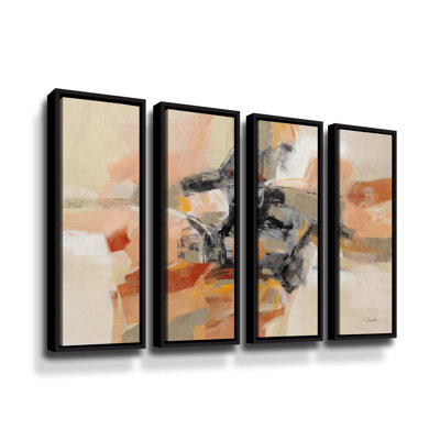 String Melody 4 Piece Floater Framed Canvas Set