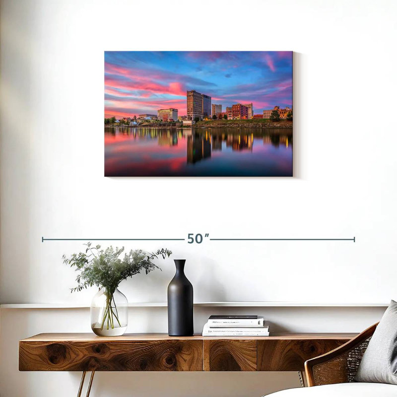 Nicci Charleston River Skyline, H 20 po x l 30 po