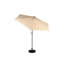 Parasol de patio extérieur de 9 pi de couleur kaki - 6 parasols Fonction d'inclinaison et de manivelle à bouton-poussoir. Pour la cour, la piscine, la terrasse. Conception de table 100% tissu. Manivelle facile à utiliser. Terrasse, piscine.