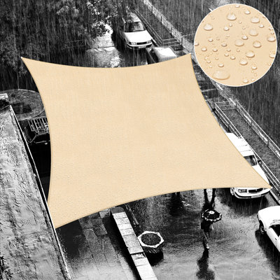 Royal Shade Rectangle Waterproof Shade Sail With Installation Winch Kit