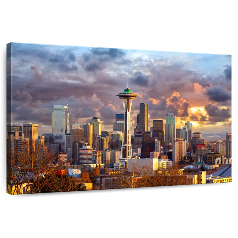 Sireci Seattle Skyline, 30" H x 45" W