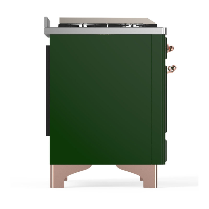 Majestic III Series 48 Inch Dual Fuel Range with 5 Sealed Burners, Griddle, Frenchtop in Matte Graphite (Natural Gas, Burnished Trim)