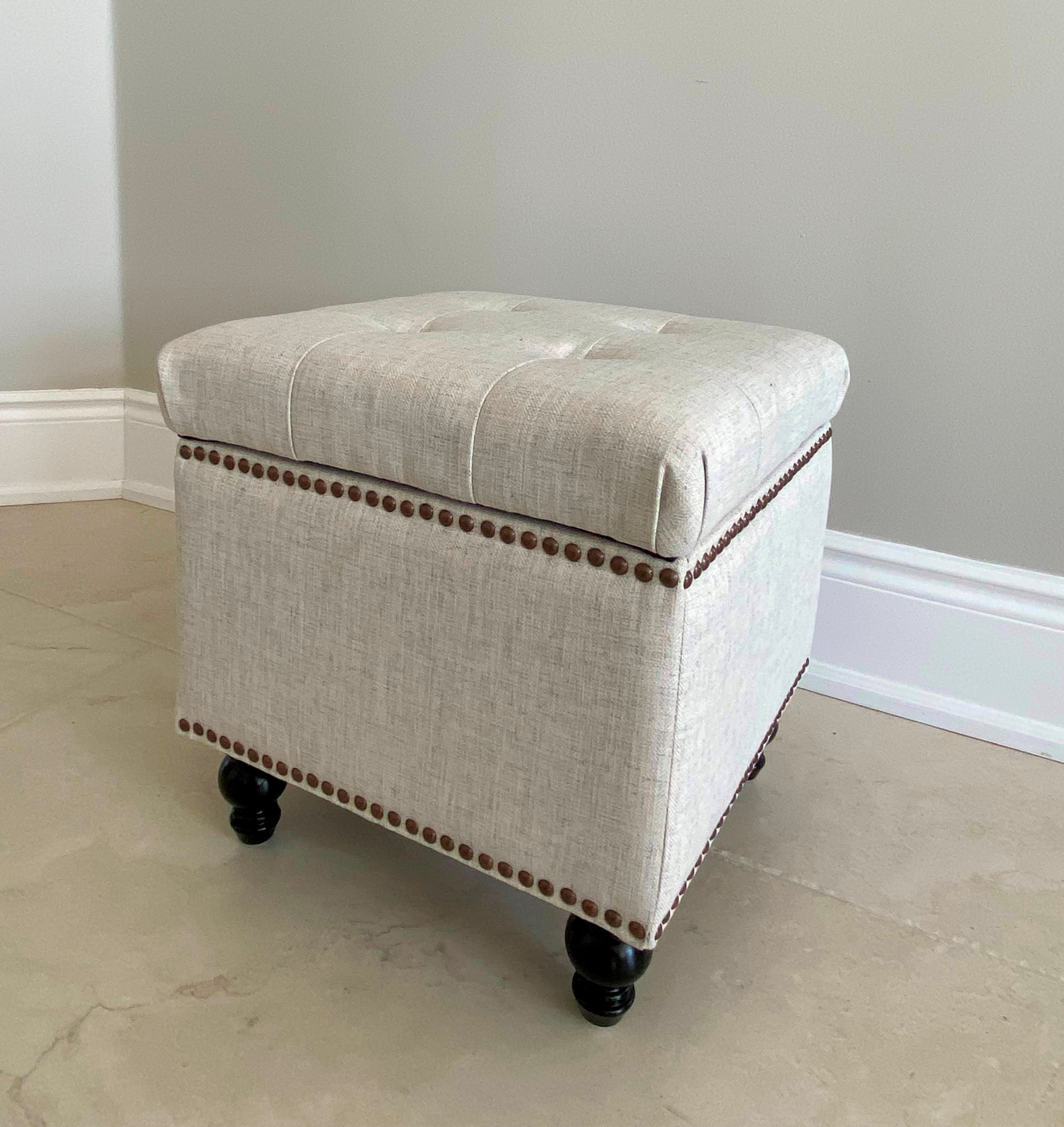 Alcott Hill® SEAT4U Chare Upholstered Cube Storage Ottoman Wayfair