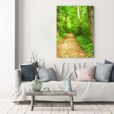 Path In The Forest - Wrapped Canvas Print