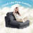 8.3" Compression Futon Mattress, Folding Sofa Bed，Modern Corduroy Upholstered Sofa - Comfortable Accent Chair,Set Of 2-746466053