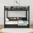 Metal Bunk Bed With Built-In Shelves And LED And USB Ports And 2 Drawers-1379972127-1379972193