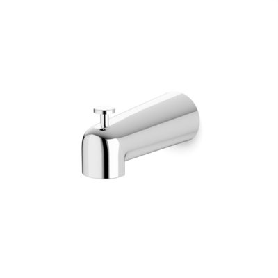 Bec de baignoire Trova avec inverseur en nickel brossé