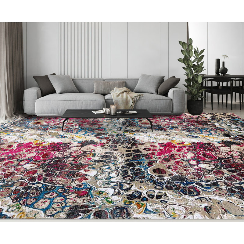 Abstract Area Rug, Rectangle 9' x 12'