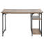 Bureau d'ordinateur très grand bureau de jeu de 47 po x 28,7 po avec étagère moderne noire
