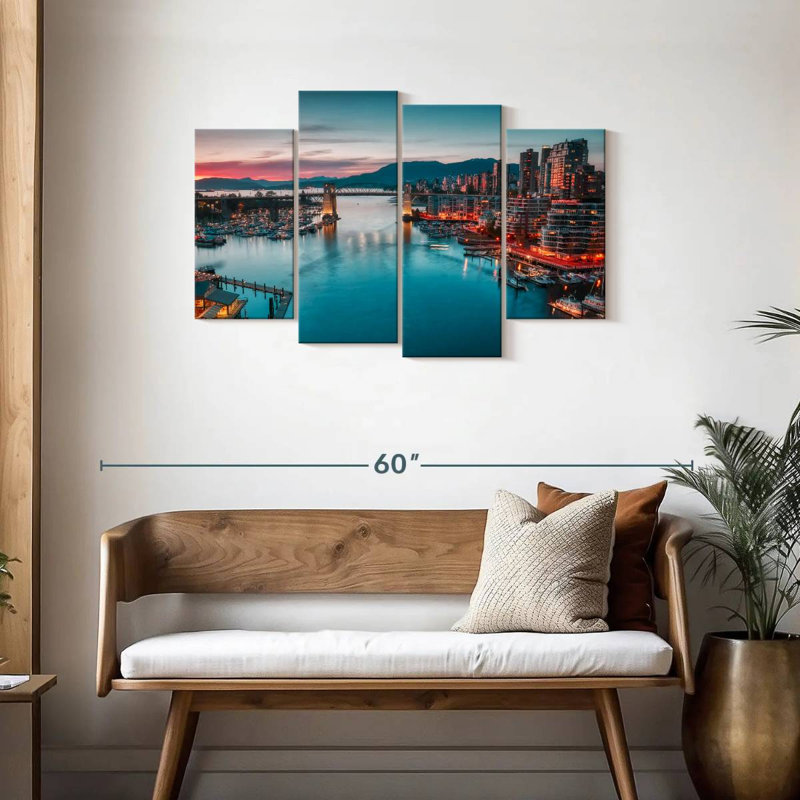 Tergel Vancouver Waterfront Skyline, H 27 po x l 43 po