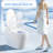 Bidet Smart Toilet, One - Piece Toilet Seat With Auto Flush And Open/Close, Heated Adjustable Temp, Warm Water Dry, Remote Control, Sensor For Automatic Cover, Multiple Wash Options Like Female Rear