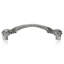5” C TO C GLENDALE PULL; CLEAR CRYSTAL BURNISH SILVER FINISH