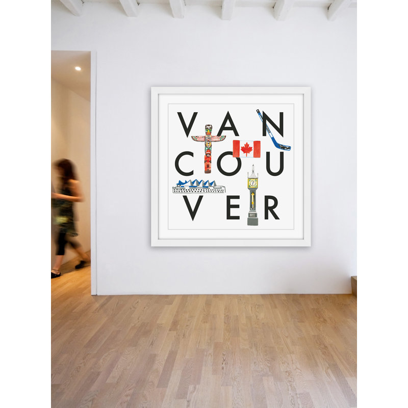 « vancouver square » par molly rosner, reproduction d’art encadrée, H 24 po x l 24 po