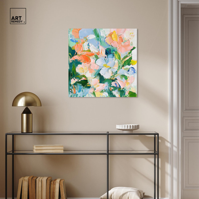 Art Remedy, art tropical brillant sur toile, H 24 po x l 24 po, Toile tendue